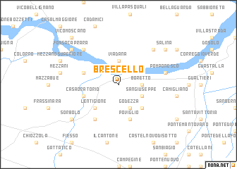 map of Brescello