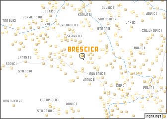 map of Breščica