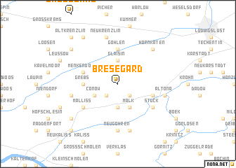 map of Bresegard