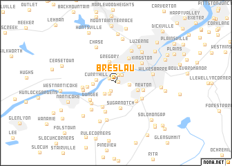 map of Breslau