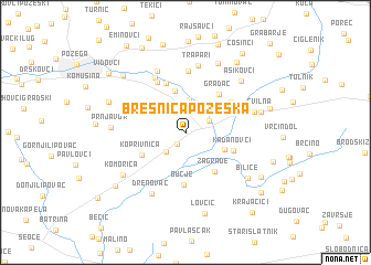 map of Bresnica Požeška