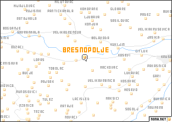 map of Bresno Polje