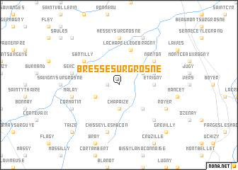 map of Bresse-sur-Grosne