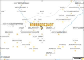 map of Bressoncourt
