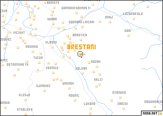 map of Breštani