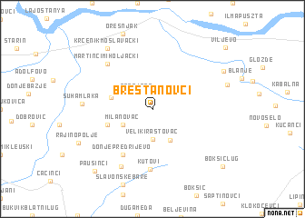 map of Breštanovci