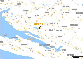 map of Brestica