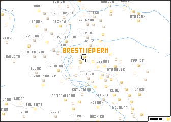 map of Bresti i Epërm