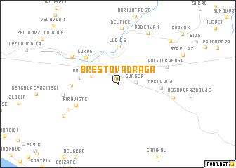 map of Brestova Draga