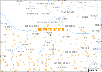 map of Brestovčina