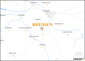 map of Brestovets