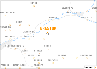 map of Brestov