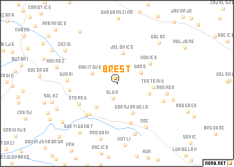 map of Brest