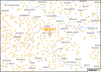 map of Brest