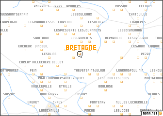 map of Bretagne