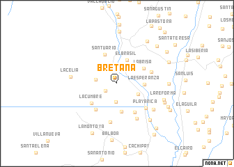 map of Bretaña