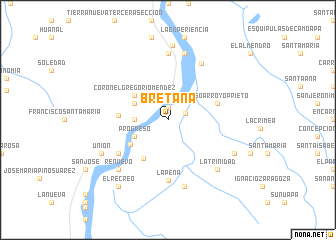map of Bretaña