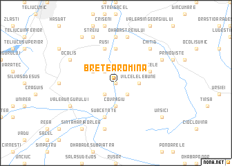 map of Bretea Romînă