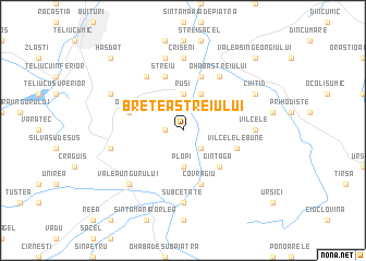 map of Bretea Streiului