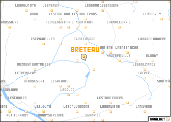 map of Breteau