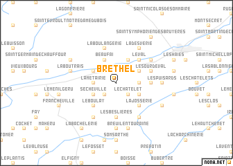 map of Bréthel