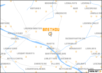 map of Brethou