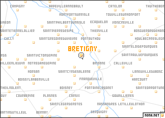 map of Brétigny