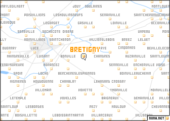 map of Brétigny