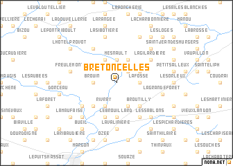 map of Bretoncelles