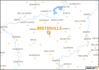 map of Bretonville