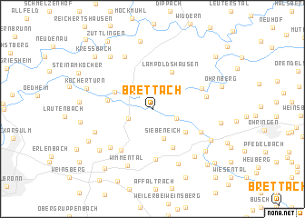 map of Brettach