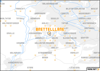 map of Brettell Lane