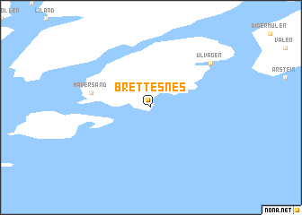 map of Brettesnes