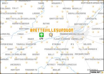 map of Bretteville-sur-Odon