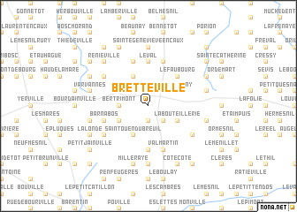 map of Bretteville