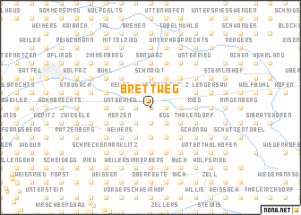 map of Brettweg