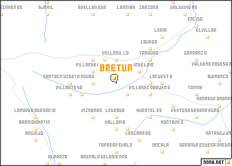 map of Bretún