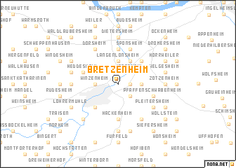 map of Bretzenheim