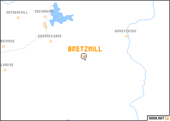 map of Bretz Mill