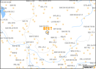 map of Bret