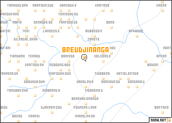 map of Breudjinanga