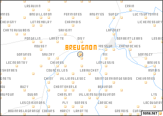 map of Breugnon