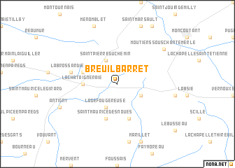 map of Breuil-Barret