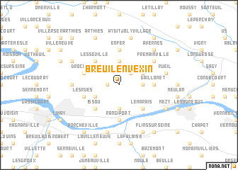 map of Breuil-en-Vexin