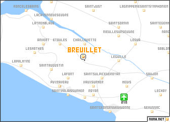 map of Breuillet