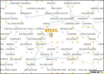 map of Breuil