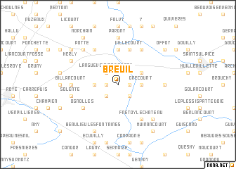 map of Breuil