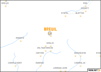 map of Breuil