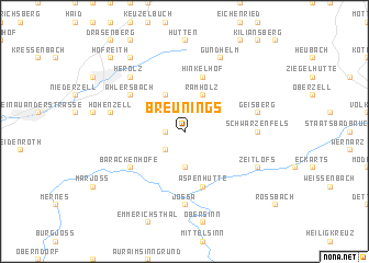 map of Breunings