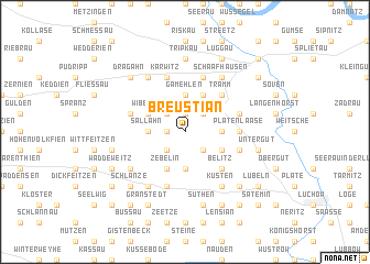 map of Breustian